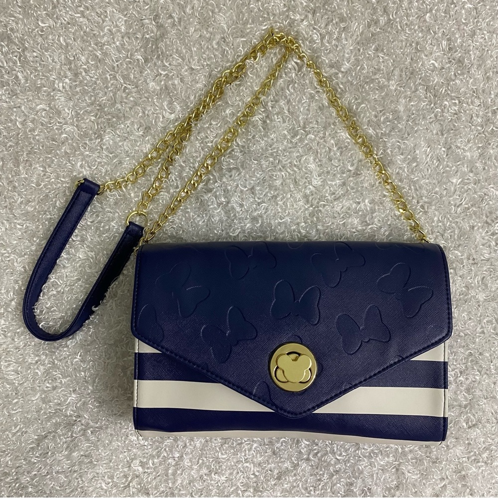Disney Boutique Navy Blue And White Crossbody Bag